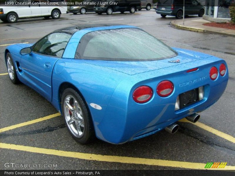 Nassau Blue Metallic / Light Gray 1998 Chevrolet Corvette Coupe
