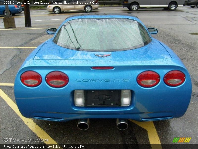 Nassau Blue Metallic / Light Gray 1998 Chevrolet Corvette Coupe