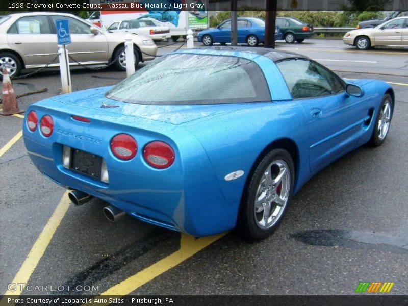 Nassau Blue Metallic / Light Gray 1998 Chevrolet Corvette Coupe