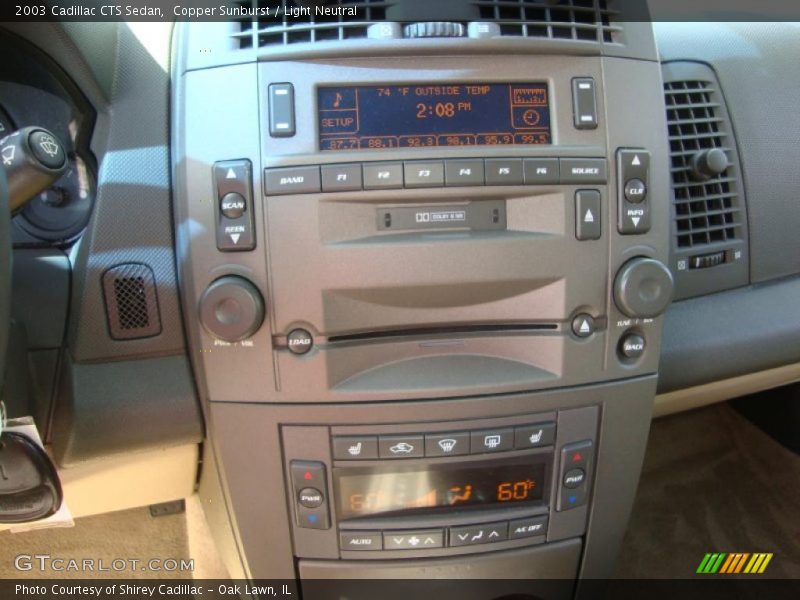 Copper Sunburst / Light Neutral 2003 Cadillac CTS Sedan