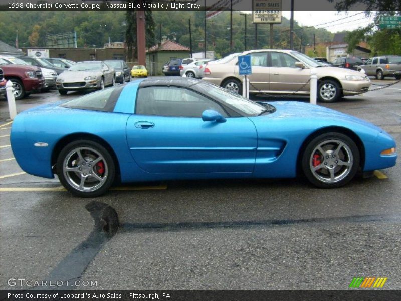 Nassau Blue Metallic / Light Gray 1998 Chevrolet Corvette Coupe