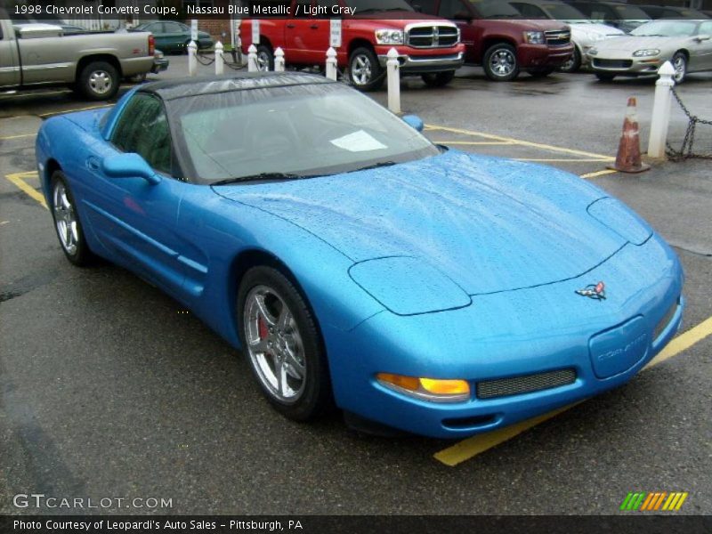 Nassau Blue Metallic / Light Gray 1998 Chevrolet Corvette Coupe