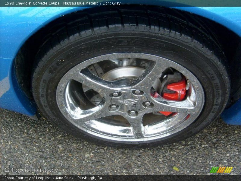 Nassau Blue Metallic / Light Gray 1998 Chevrolet Corvette Coupe