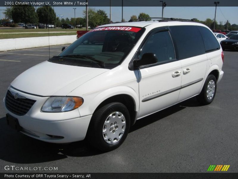 Stone White / Taupe 2001 Chrysler Voyager LX
