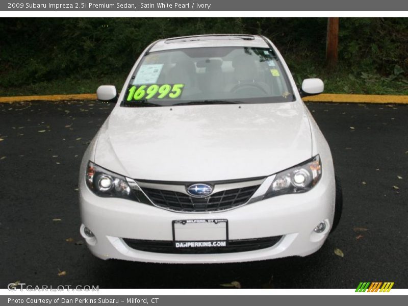 Satin White Pearl / Ivory 2009 Subaru Impreza 2.5i Premium Sedan