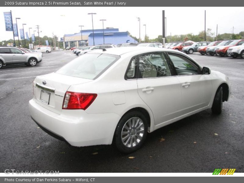 Satin White Pearl / Ivory 2009 Subaru Impreza 2.5i Premium Sedan