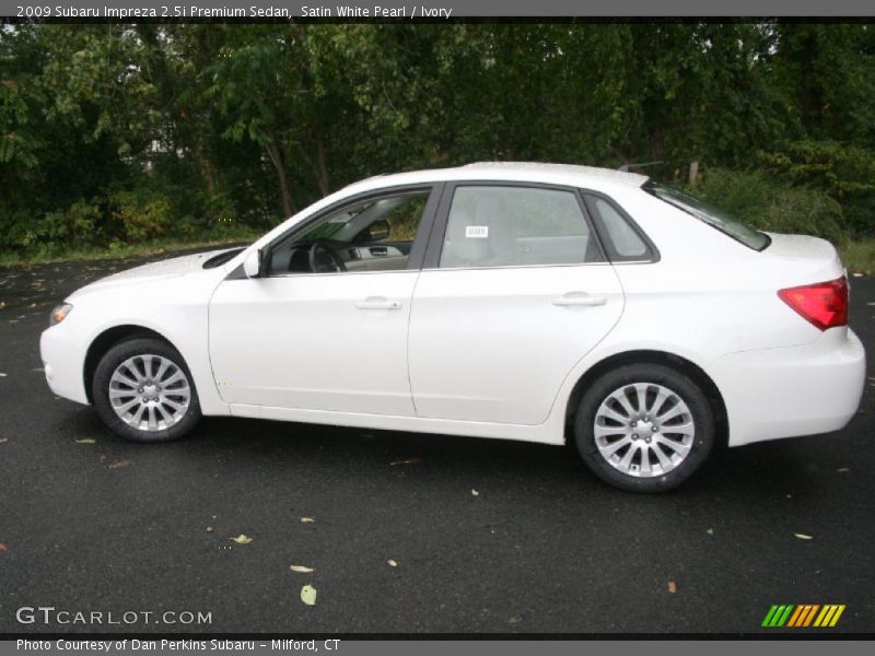 Satin White Pearl / Ivory 2009 Subaru Impreza 2.5i Premium Sedan