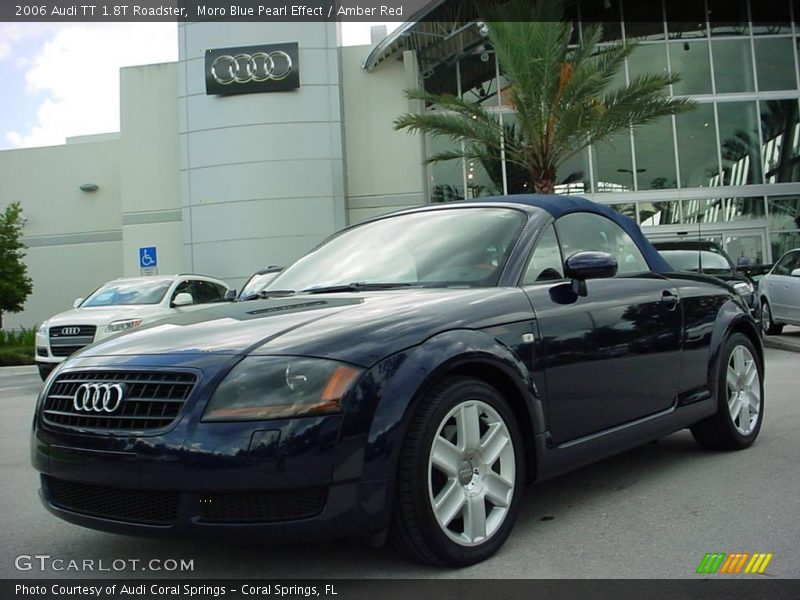 Moro Blue Pearl Effect / Amber Red 2006 Audi TT 1.8T Roadster