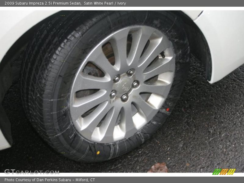 Satin White Pearl / Ivory 2009 Subaru Impreza 2.5i Premium Sedan