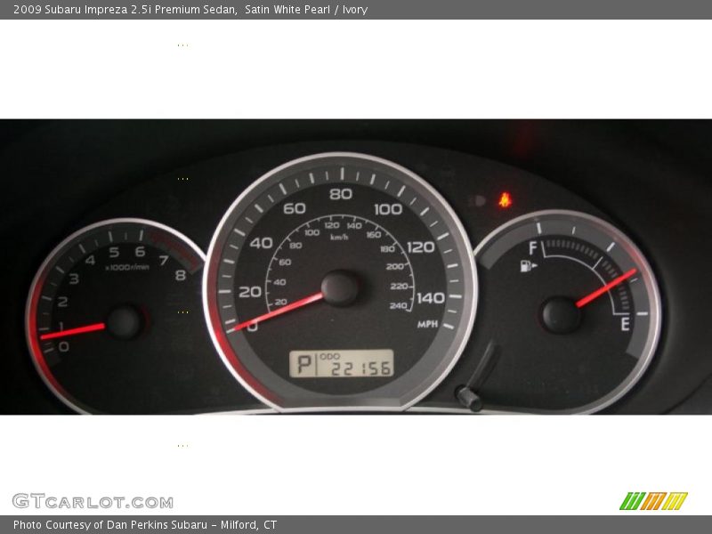 Satin White Pearl / Ivory 2009 Subaru Impreza 2.5i Premium Sedan
