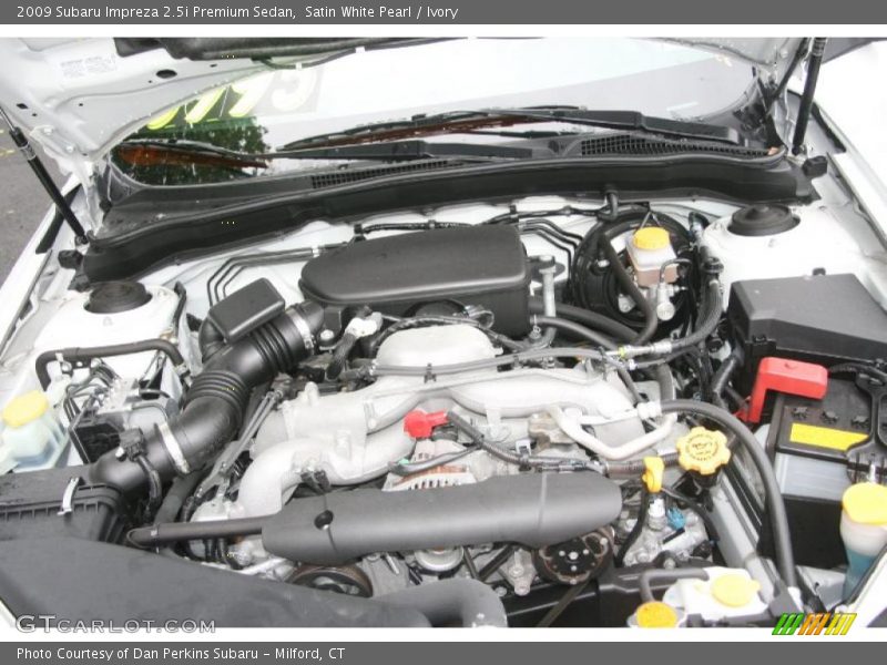 Satin White Pearl / Ivory 2009 Subaru Impreza 2.5i Premium Sedan