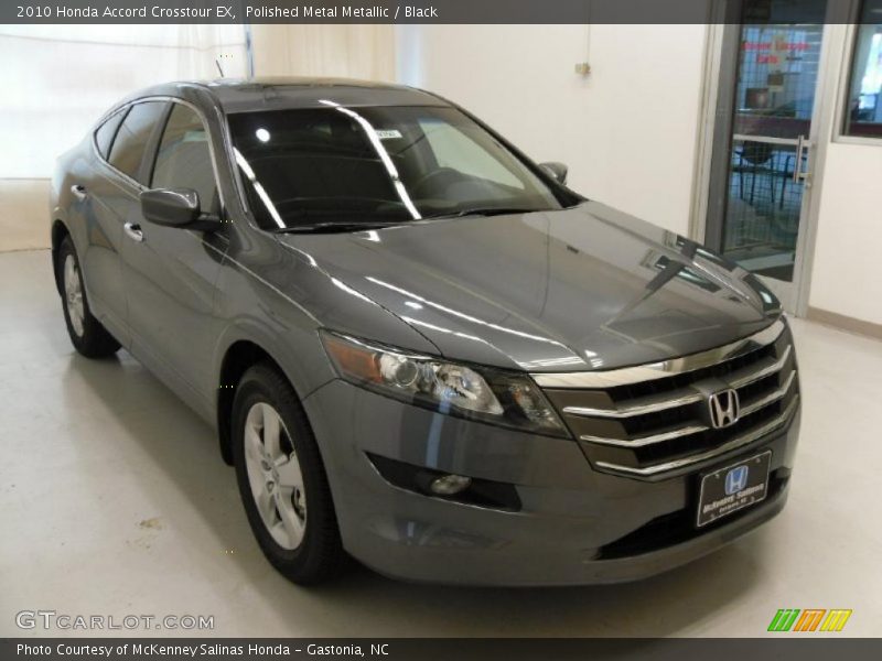 Polished Metal Metallic / Black 2010 Honda Accord Crosstour EX