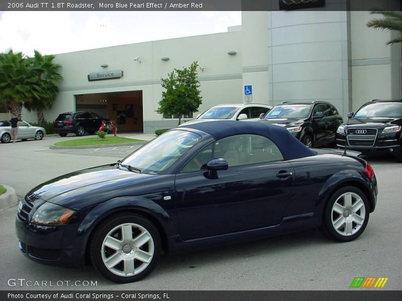 Moro Blue Pearl Effect / Amber Red 2006 Audi TT 1.8T Roadster