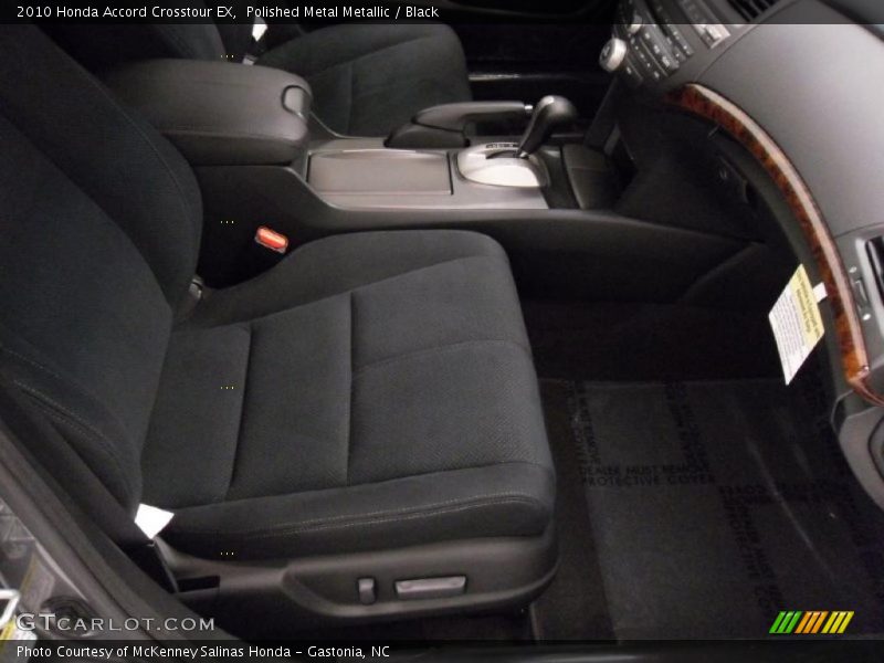Polished Metal Metallic / Black 2010 Honda Accord Crosstour EX
