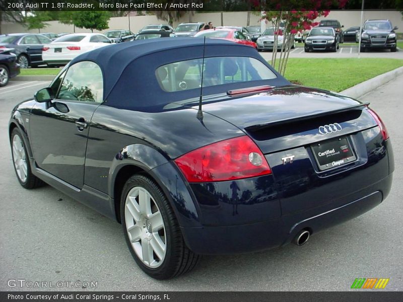 Moro Blue Pearl Effect / Amber Red 2006 Audi TT 1.8T Roadster