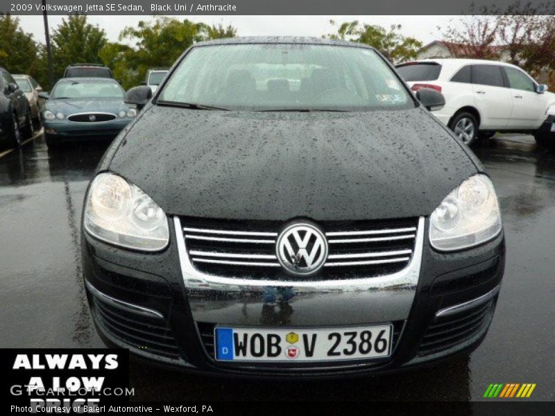 Black Uni / Anthracite 2009 Volkswagen Jetta SE Sedan