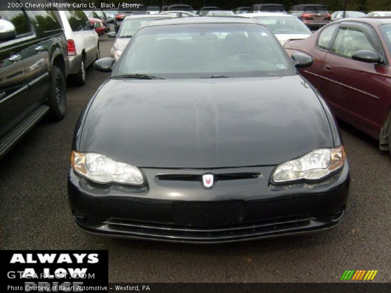 Black / Ebony 2000 Chevrolet Monte Carlo LS