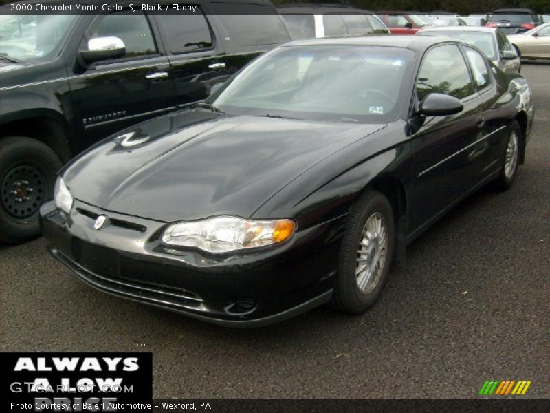 Black / Ebony 2000 Chevrolet Monte Carlo LS