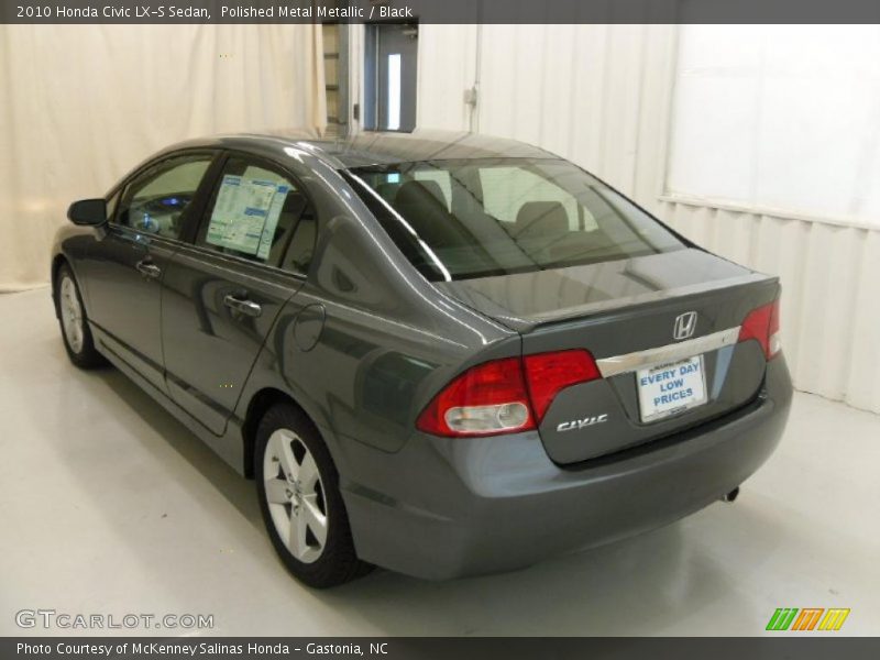 Polished Metal Metallic / Black 2010 Honda Civic LX-S Sedan