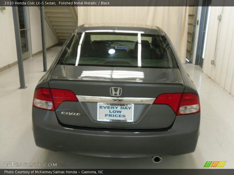 Polished Metal Metallic / Black 2010 Honda Civic LX-S Sedan