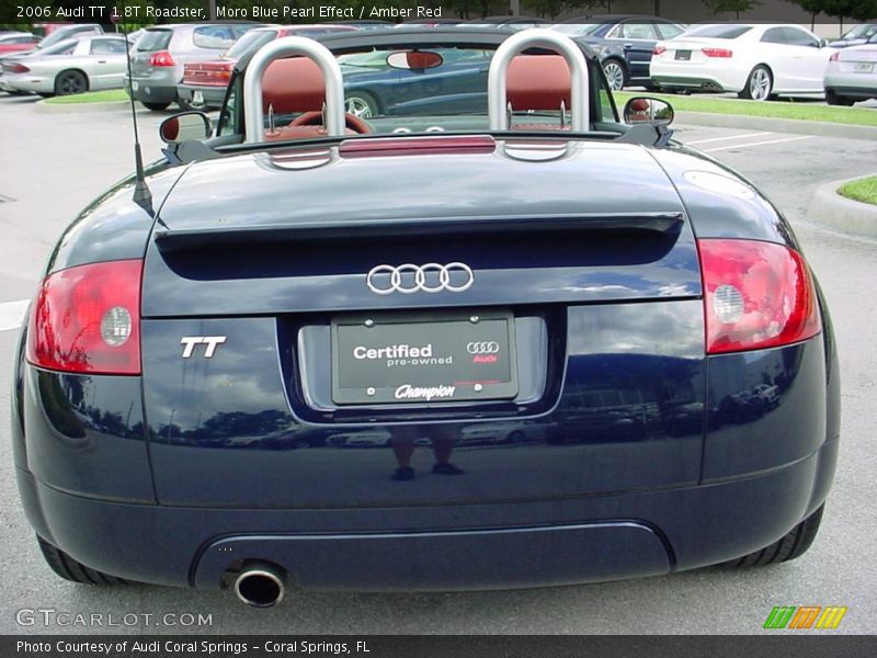 Moro Blue Pearl Effect / Amber Red 2006 Audi TT 1.8T Roadster