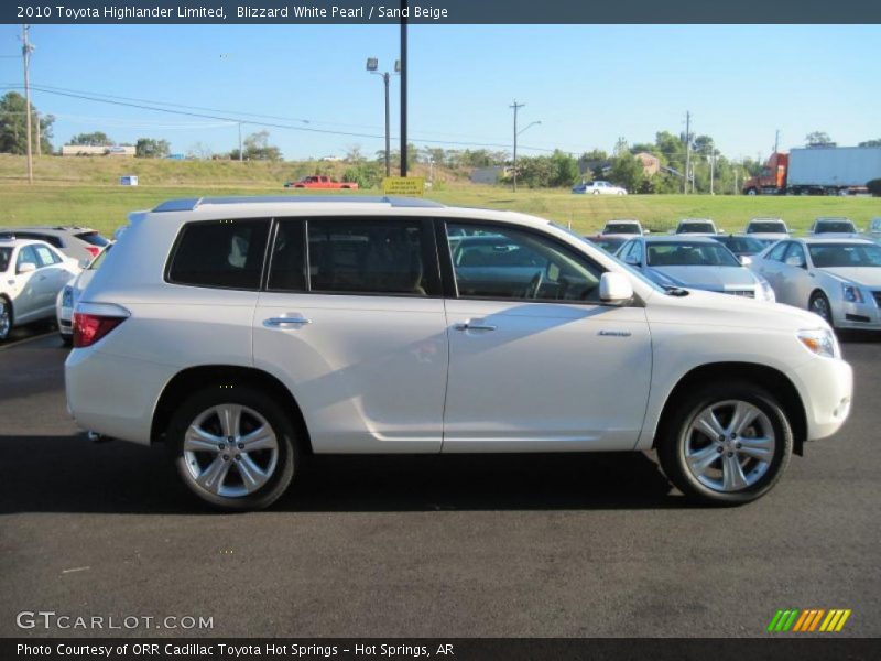 Blizzard White Pearl / Sand Beige 2010 Toyota Highlander Limited
