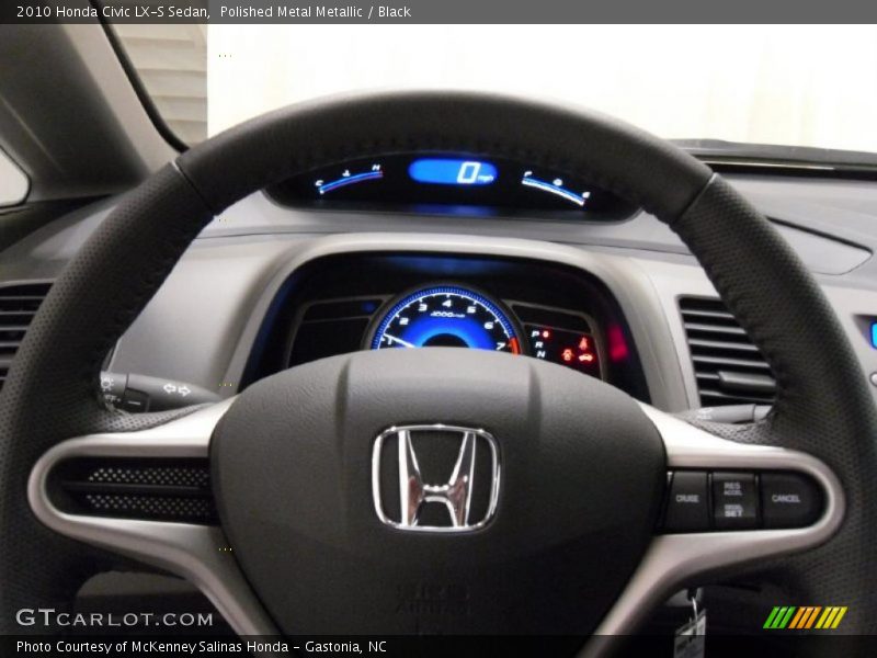 Polished Metal Metallic / Black 2010 Honda Civic LX-S Sedan