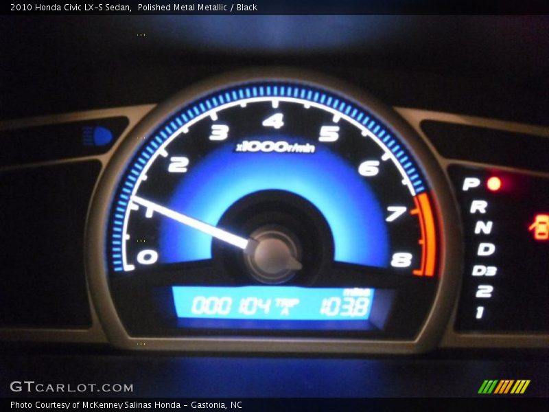 Polished Metal Metallic / Black 2010 Honda Civic LX-S Sedan