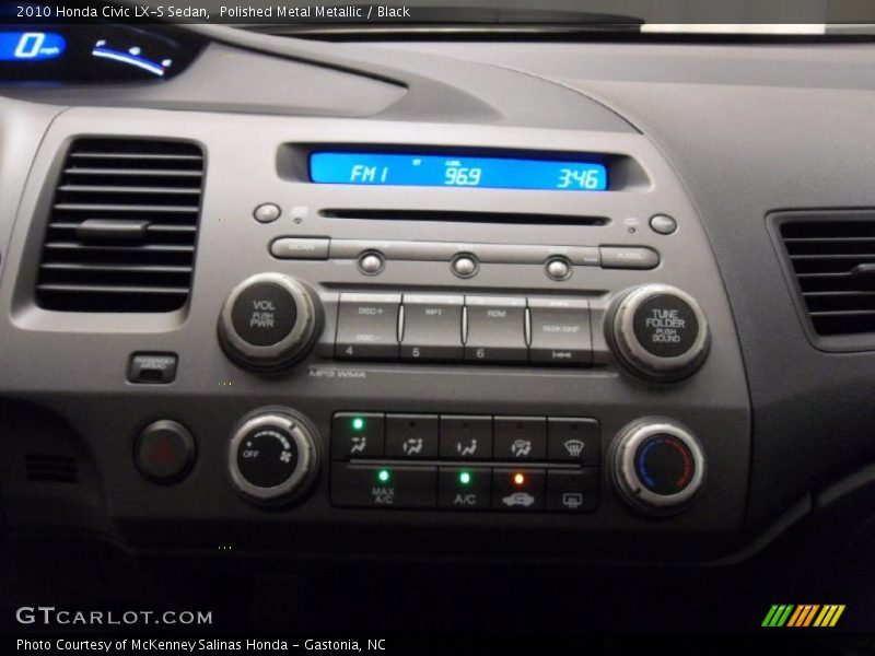 Polished Metal Metallic / Black 2010 Honda Civic LX-S Sedan