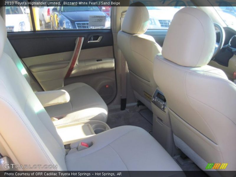 Blizzard White Pearl / Sand Beige 2010 Toyota Highlander Limited