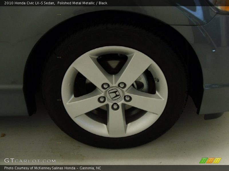 Polished Metal Metallic / Black 2010 Honda Civic LX-S Sedan