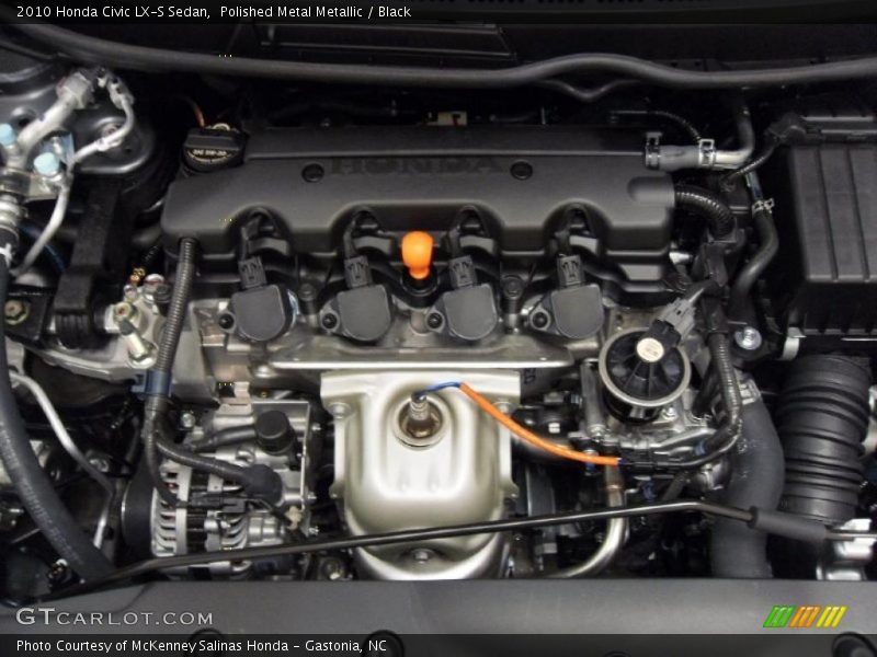 Polished Metal Metallic / Black 2010 Honda Civic LX-S Sedan
