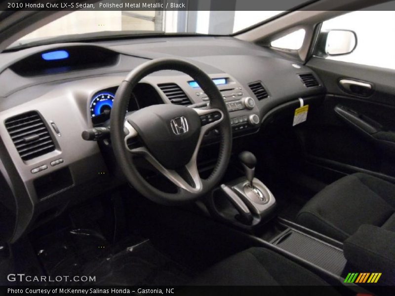 Polished Metal Metallic / Black 2010 Honda Civic LX-S Sedan