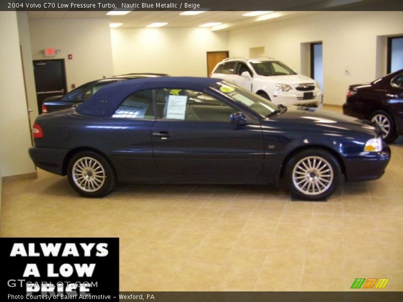 Nautic Blue Metallic / Beige 2004 Volvo C70 Low Pressure Turbo