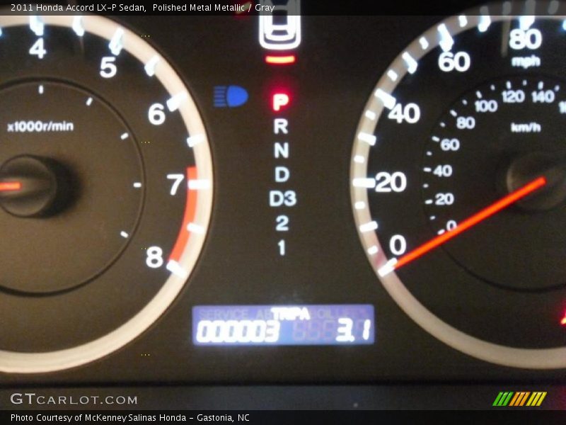 Polished Metal Metallic / Gray 2011 Honda Accord LX-P Sedan