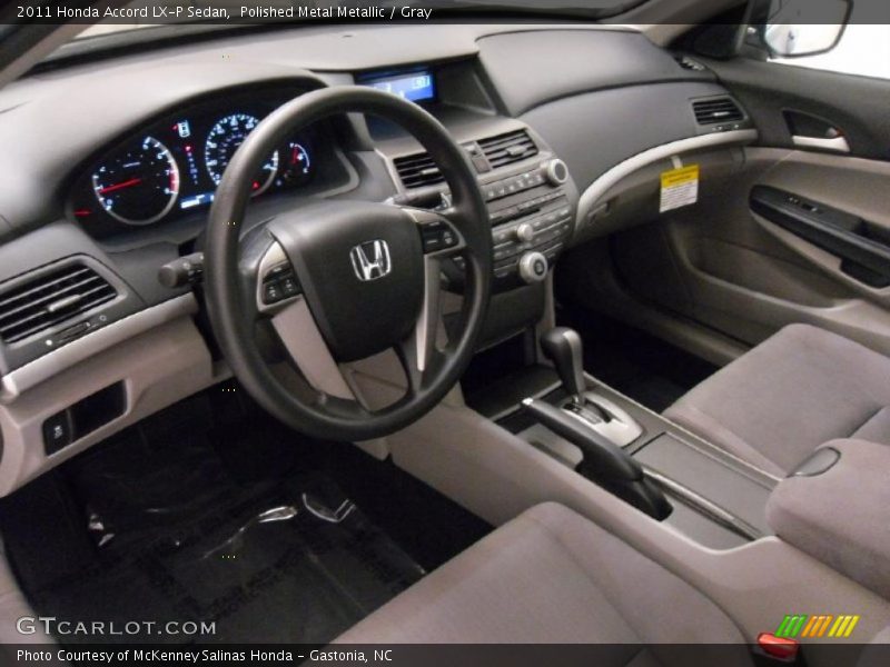  2011 Accord LX-P Sedan Gray Interior