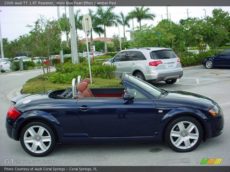 Moro Blue Pearl Effect / Amber Red 2006 Audi TT 1.8T Roadster