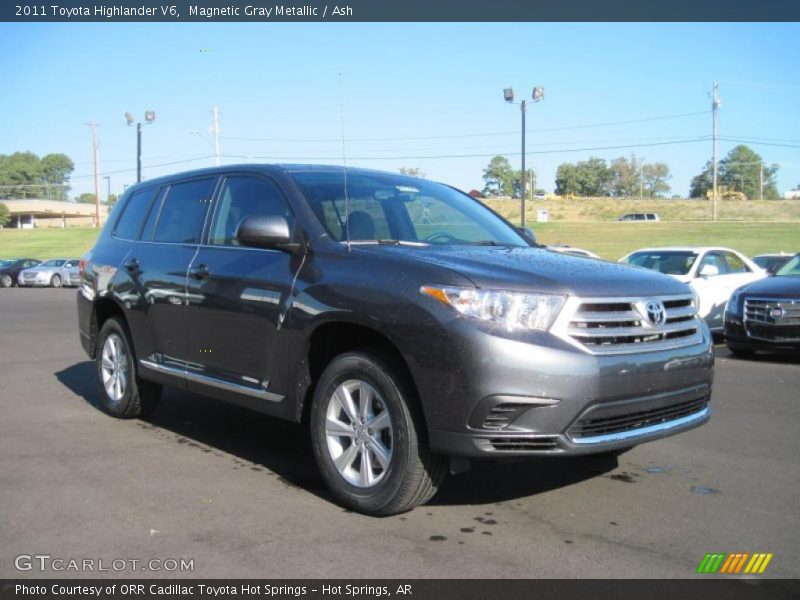 Magnetic Gray Metallic / Ash 2011 Toyota Highlander V6