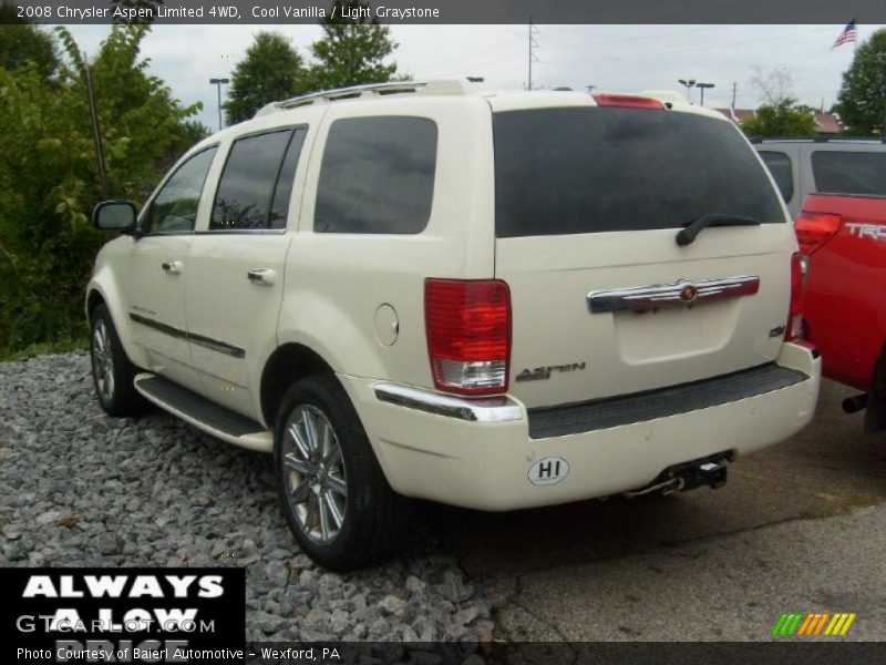 Cool Vanilla / Light Graystone 2008 Chrysler Aspen Limited 4WD