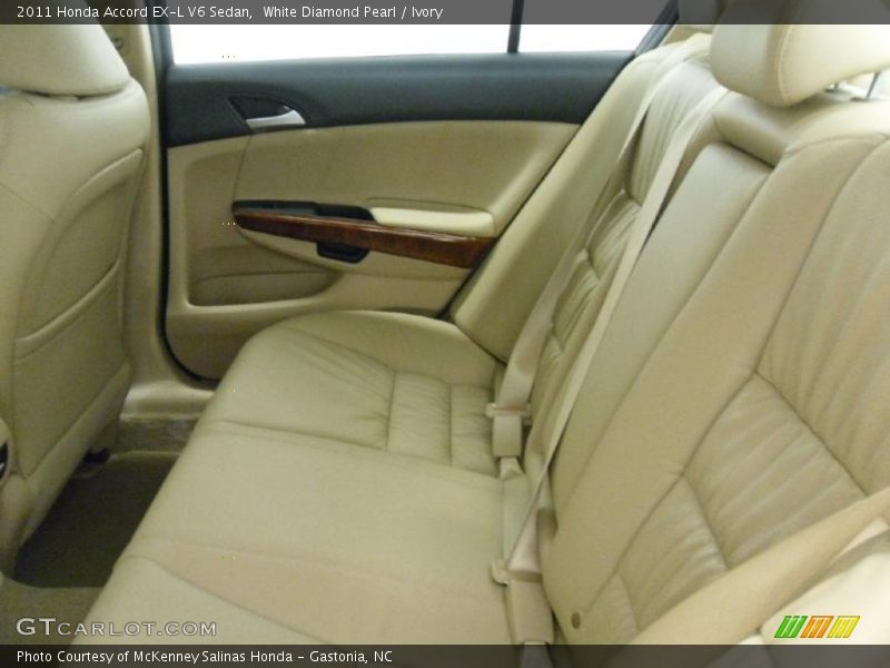 White Diamond Pearl / Ivory 2011 Honda Accord EX-L V6 Sedan