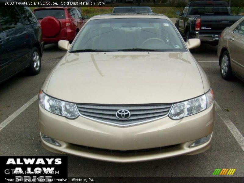 Gold Dust Metallic / Ivory 2003 Toyota Solara SE Coupe