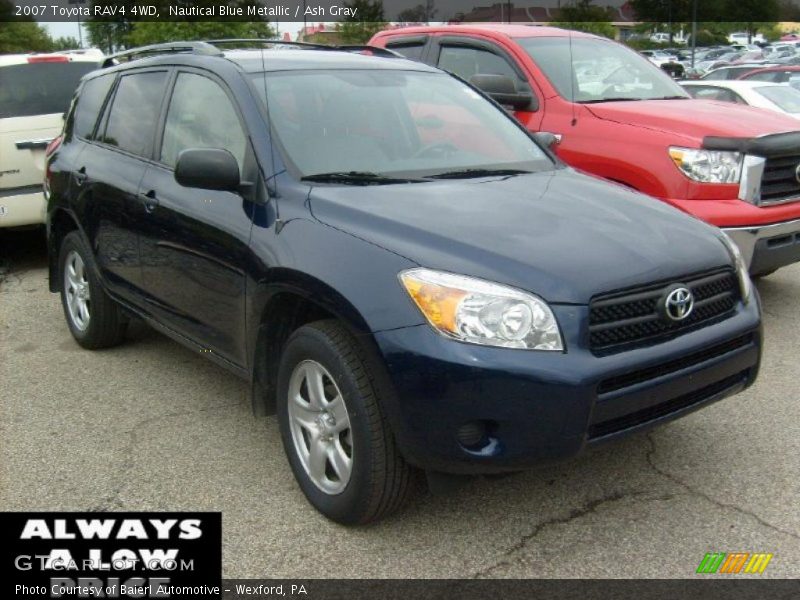 Nautical Blue Metallic / Ash Gray 2007 Toyota RAV4 4WD