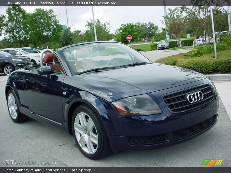 Moro Blue Pearl Effect / Amber Red 2006 Audi TT 1.8T Roadster