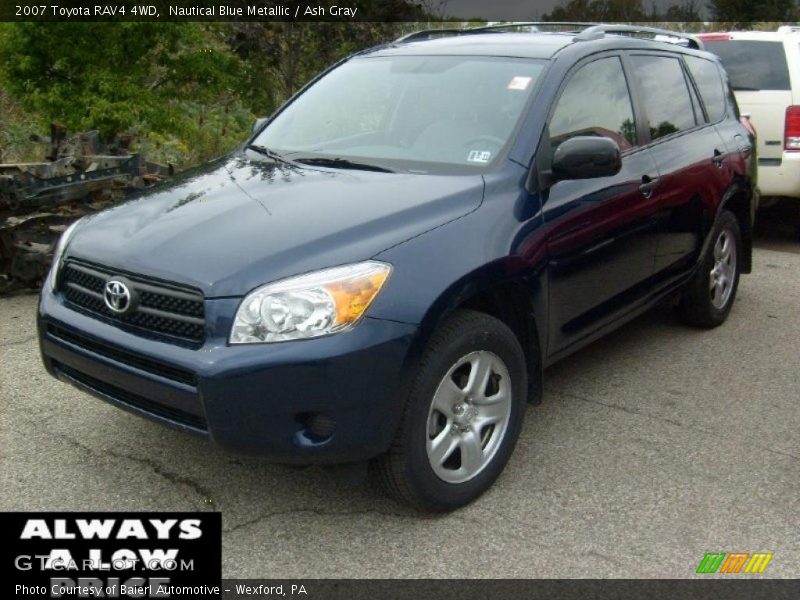 Nautical Blue Metallic / Ash Gray 2007 Toyota RAV4 4WD
