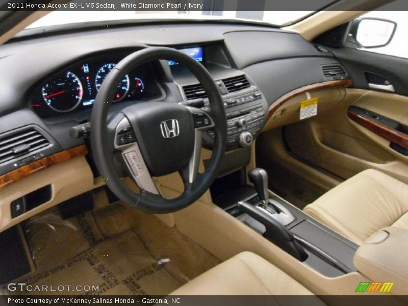  2011 Accord EX-L V6 Sedan Ivory Interior