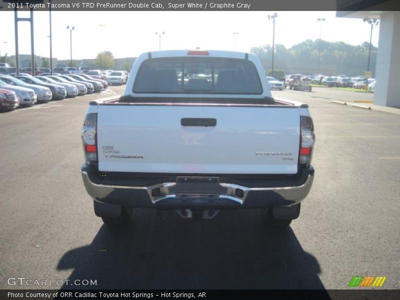 Super White / Graphite Gray 2011 Toyota Tacoma V6 TRD PreRunner Double Cab