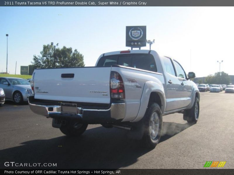 Super White / Graphite Gray 2011 Toyota Tacoma V6 TRD PreRunner Double Cab