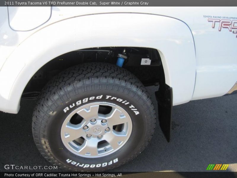 Super White / Graphite Gray 2011 Toyota Tacoma V6 TRD PreRunner Double Cab