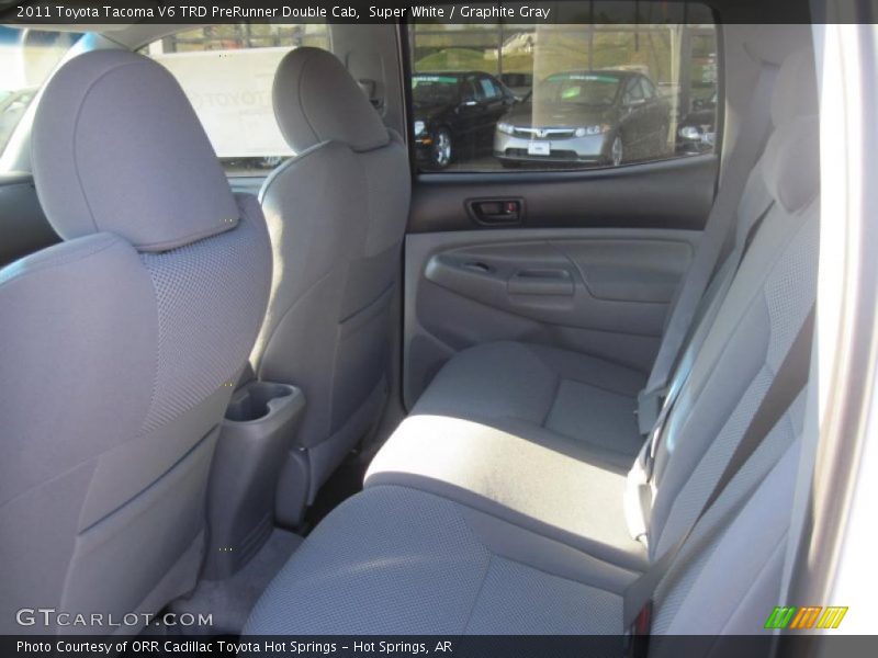 Super White / Graphite Gray 2011 Toyota Tacoma V6 TRD PreRunner Double Cab