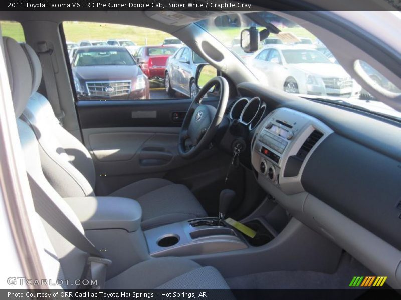 Super White / Graphite Gray 2011 Toyota Tacoma V6 TRD PreRunner Double Cab